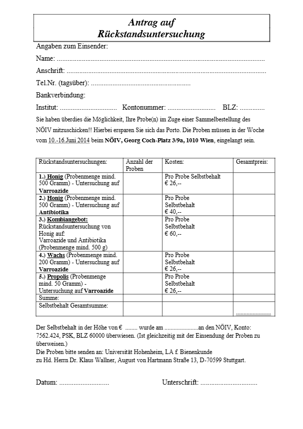 RückstandsuntersuchungHonigPropolis